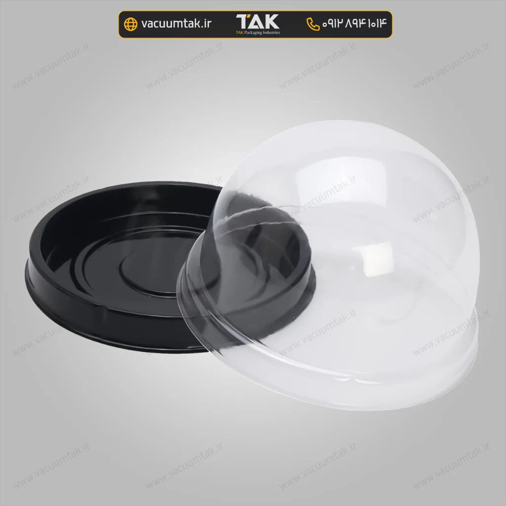 بسته‌بندی وکیوم فرمینگ دو تکه کیک