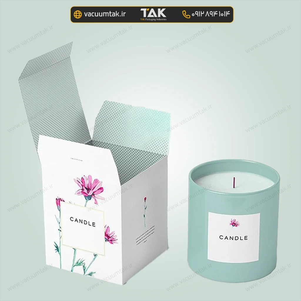 جعبه مقوایی شمع لیوانی