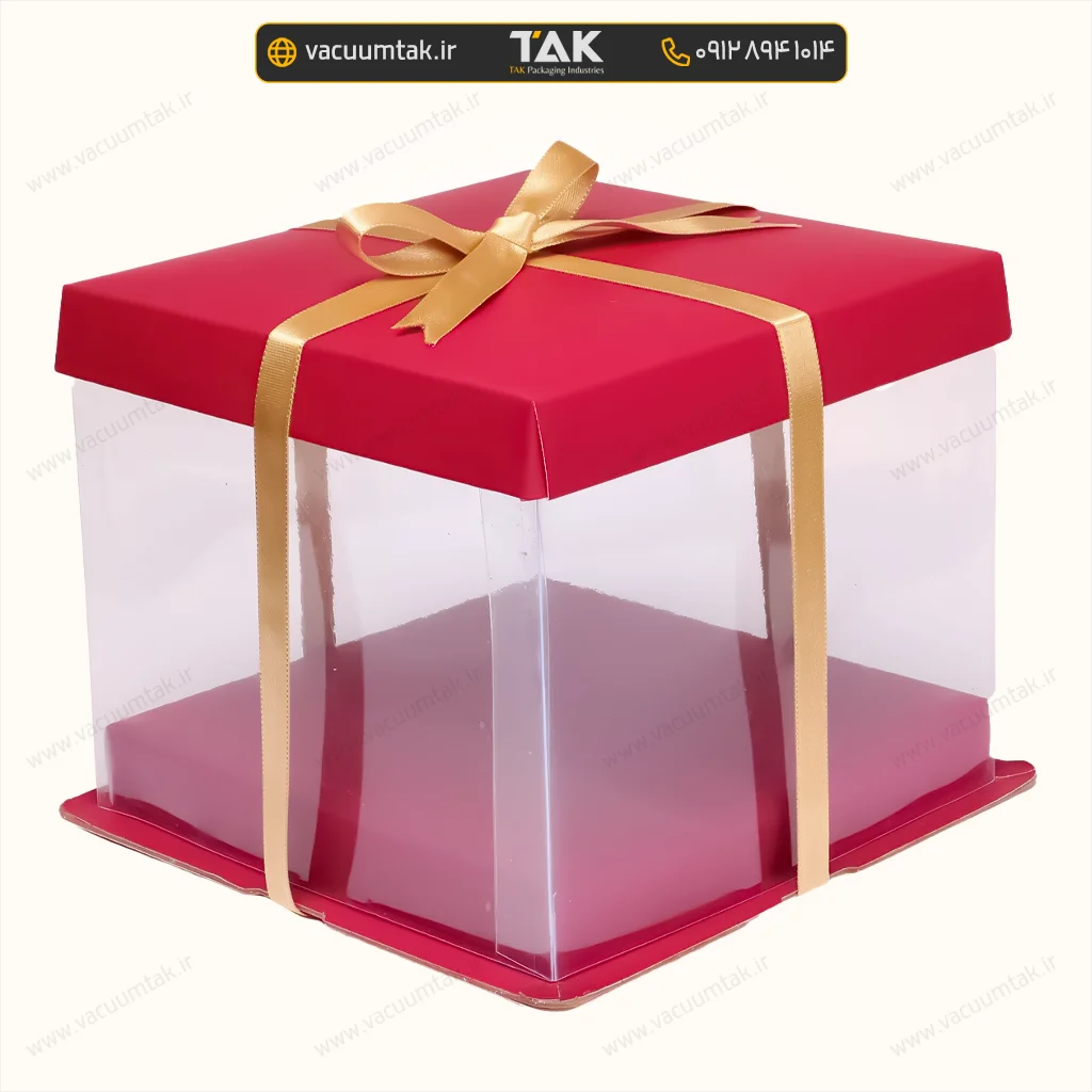 جعبه ترکیبی مقوایی-طلقی کادویی